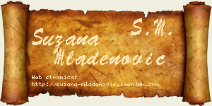 Suzana Mladenović vizit kartica